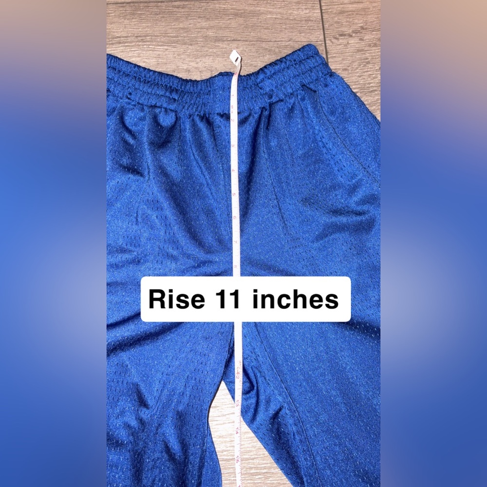 Jordan Essentials Youth Size Large Basketball Shorts Blue W White Logo Athletic - Picture 6 of 8